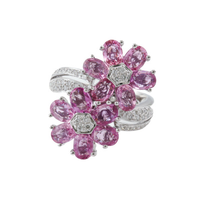 4.74ct Sapphire & Diamond Ring