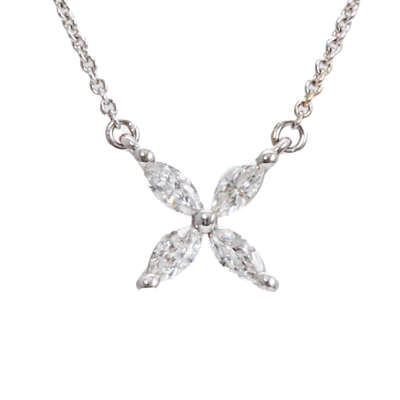 Diamond Flower Pendant