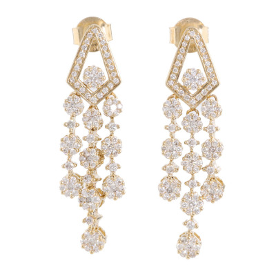 1.07ct Diamond Dress Earrings