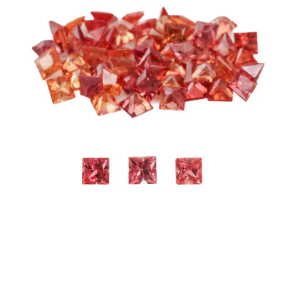 10.89ct Loose Parcel of Orange Sapphires