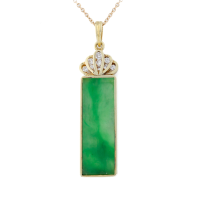 Jade & Diamond Pendant