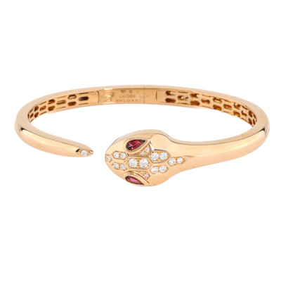 Bvlgari Serpenti Bracelet Rubellite & Diamond
