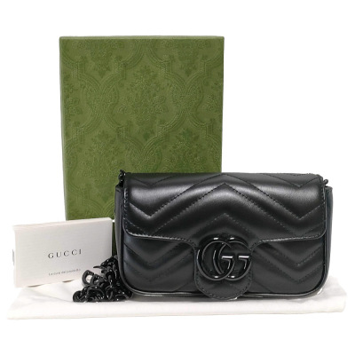 Gucci Mini GG Marmont Belt Bag All Black