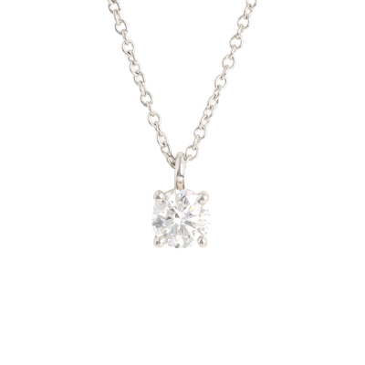 0.38ct Tiffany & Co Solitaire Diamond Pendant