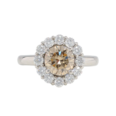 1.20ct Centre Champagne Diamond Ring