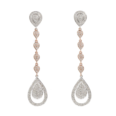 1.44ct Diamond Drop Earrings