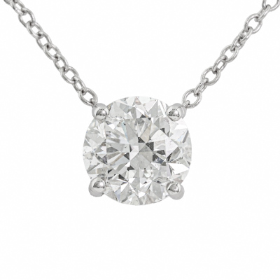 1.01ct Diamond Solitaire Pendant GIA F SI1