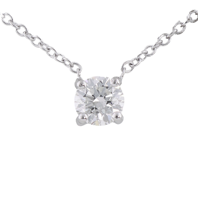 0.31ct Diamond Solitaire Pendant GIA E IF