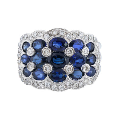 4.65ct Sapphire & Diamond Ring