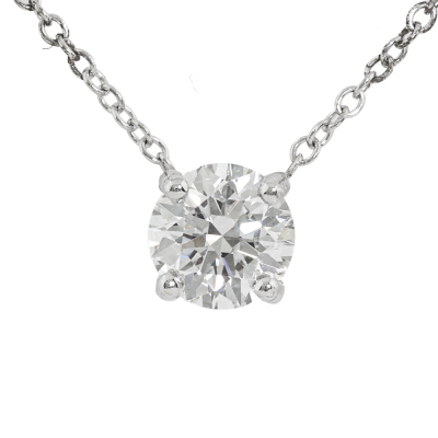 0.58ct Diamond Solitaire Pendant GIA D VS1