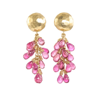 Briolette Tourmaline Drop Earrings