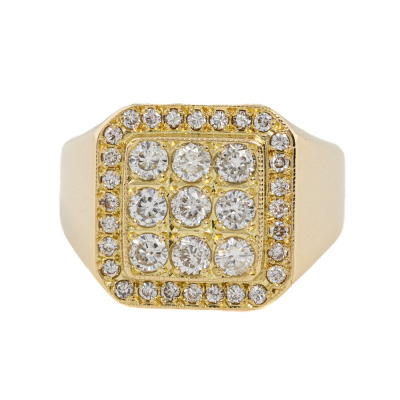 1.01ct Diamond Mens Ring, 18ct 13 Grams