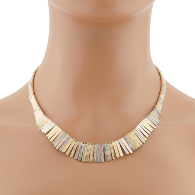 14ct Tri Colour Gold Necklace 41.5g