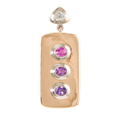 4.50ct Sapphire & Diamond Pendant, 18ct 28.3g