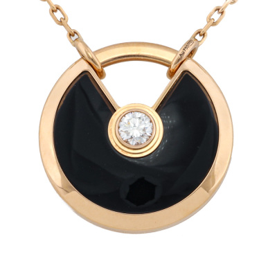 Amulette de Cartier Onyx Necklace