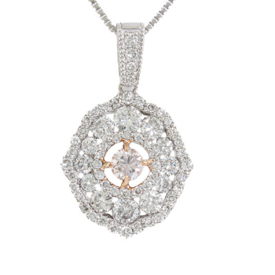 0.20ct Argyle Origin Pink Diamond Pendant GSL