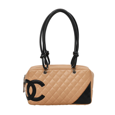 Chanel Cambon Bowler Bag Beige