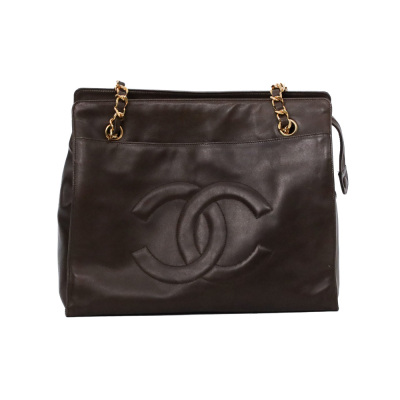 Chanel Vintage CC Logo Tote