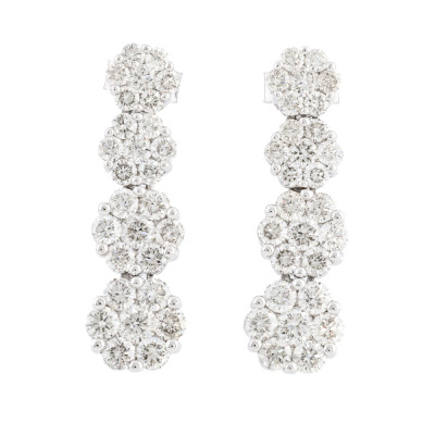2.63ct Diamond Drop Earrings