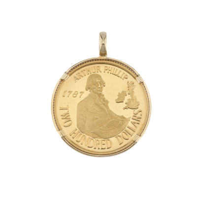 22ct 1987 Australian Gold Coin Pendant 12.3g