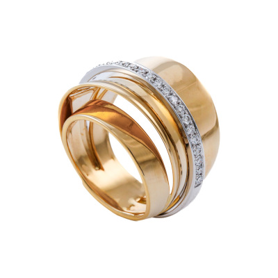Diamond Dress Ring 18ct Gold 15.1g