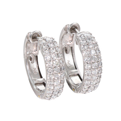 1.00ct Diamond Huggie Earrings