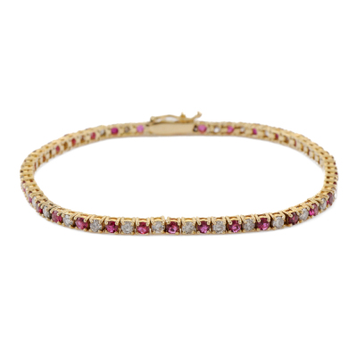 1.00ct Ruby & 1.65ct Diamond Bracelet