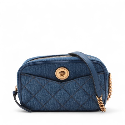 Versace Medusa Denim Shoulder Bag