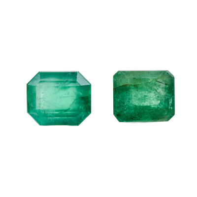 Loose Parcel of Two Emeralds 9.53ct