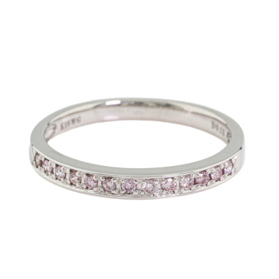 0.13ct Pink Diamond Eternity Ring