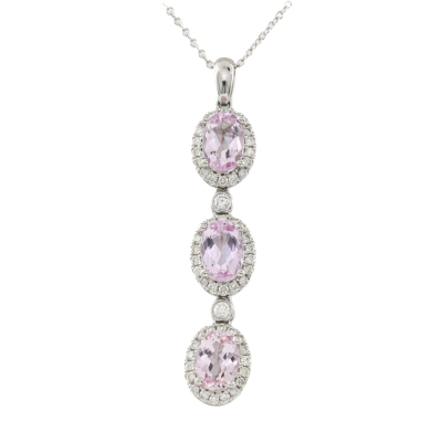 2.45ct Topaz & Diamond Pendant