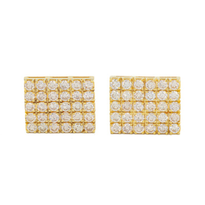 4.75ct Diamond Cufflinks, 18ct Gold 15.9g