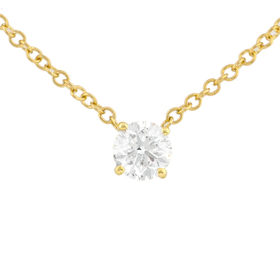 0.70ct Diamond Solitaire Pendant GIA D SI2
