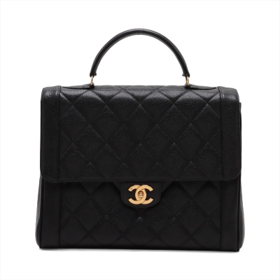 Chanel Vintage Large Top Handle Flap Bag
