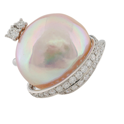 Pearl & Diamond Ring