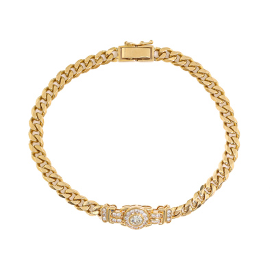 0.50ct Diamond Bracelet 18ct Gold 15.9g
