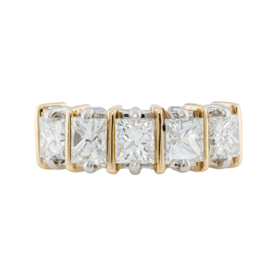 2.03ct Princess Cut Diamond Eternity Ring