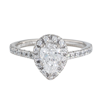 0.59ct Diamond Halo Ring