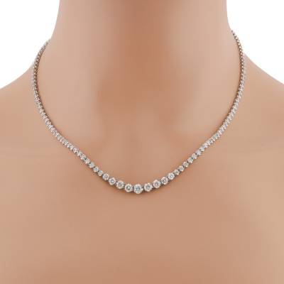5.27ct Diamond Tennis Necklace