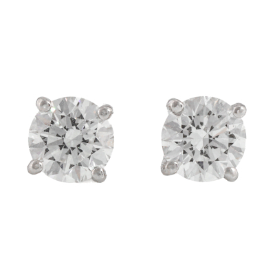 1.00ct Diamond Studs GIA E VVS1, E VVS2