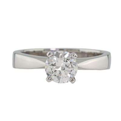 1.00ct Diamond Solitaire Ring GIA E VVS2