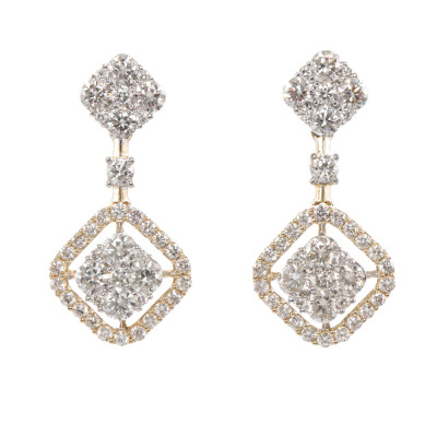 1.26ct Diamond Drop Earrings