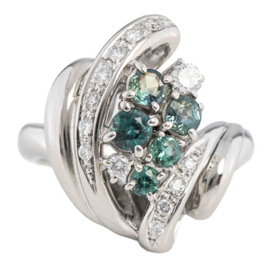 0.72ct Alexandrite & Diamond Ring