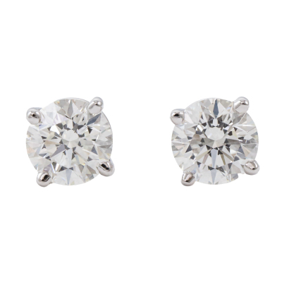 0.82ct Diamond Studs GIA H VVS1