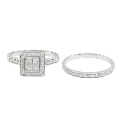 Set of Two Diamond Rings 0.97ct