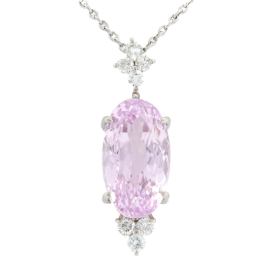 19.41ct Kunzite & Diamond Pendant