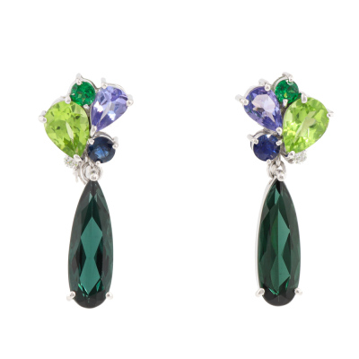Tourmaline & Mixed Gemstone Earrings