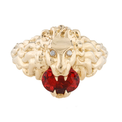 Gucci Lion Head Fire Ring