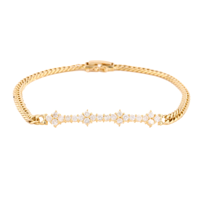 0.88ct Diamond Bracelet 18ct Gold 8.5g