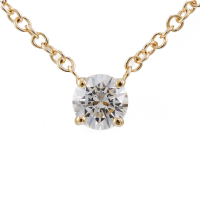 0.50ct Diamond Solitaire Pendant GIA D IF